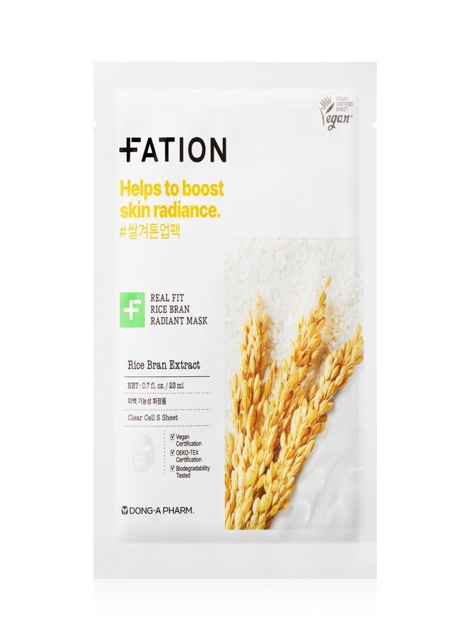 Fation Real Fit Mask, 5 Pack (Rice Brightening) - Image 1